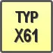 Piktogram - Typ: X61